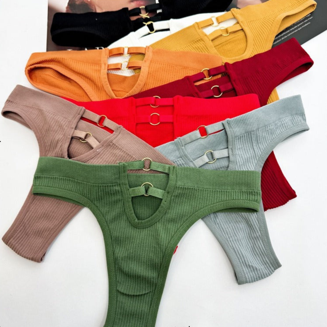 Smooth Contour Padded Bra with Coordinated Thong