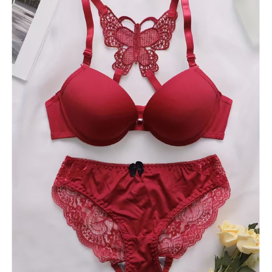 Push-up Front Open Butterfly Back Set