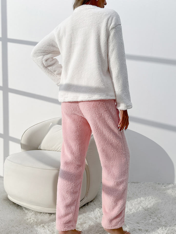 Sweet Loving Heart Pajama Set Women's Two Piece Sleepwear