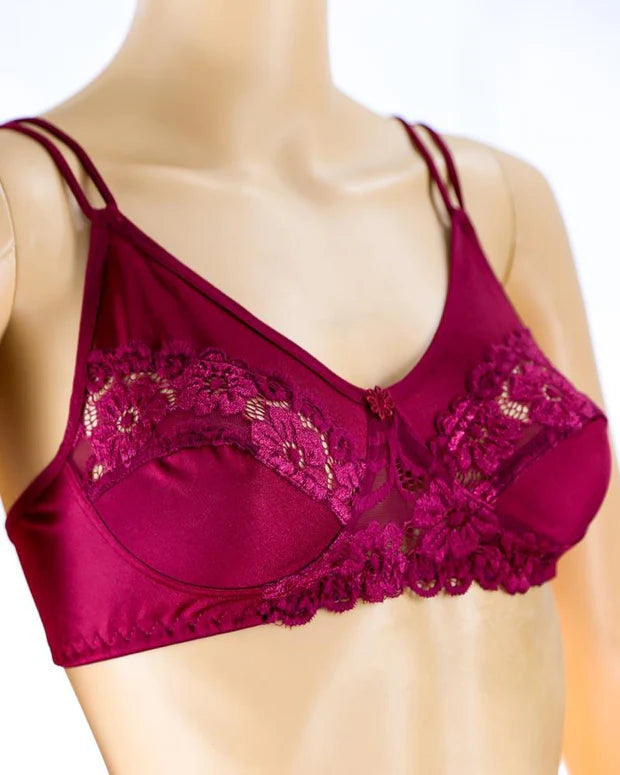 Soft Jersey Bra with Lace Trim – Non-Padded Style