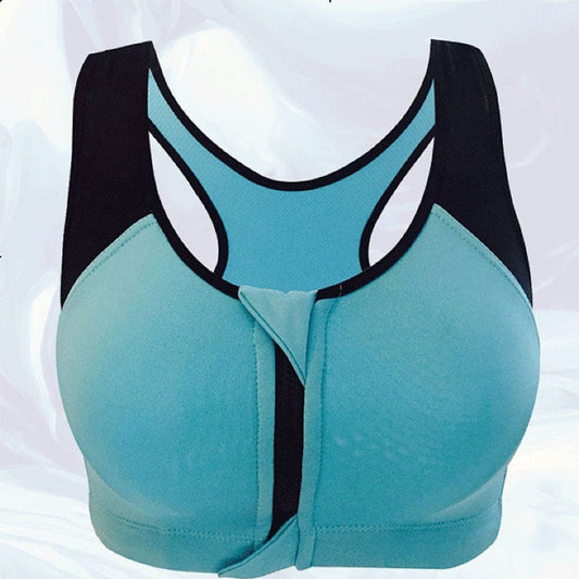 Front Open Zipper Comfortable Sports Bra