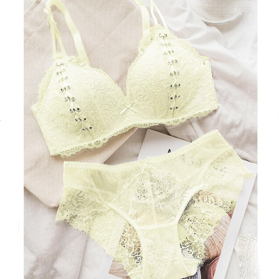 Push up Padded Lace Bra and Pantie Set