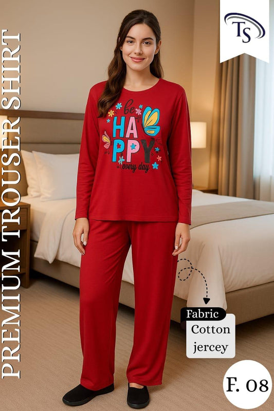 Be Happy Every Day – Premium Long Shirt Trouser Set