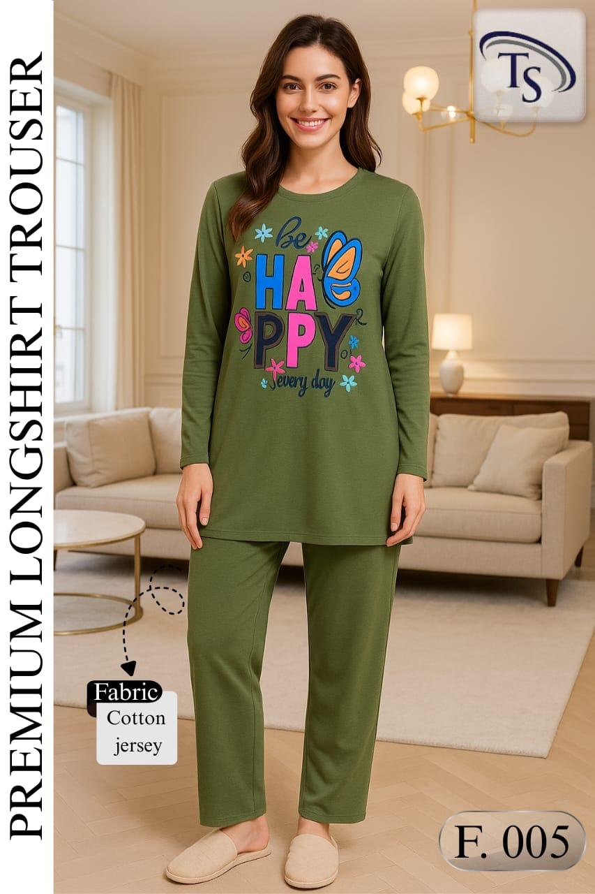 Be Happy Every Day – Premium Long Shirt Trouser Set