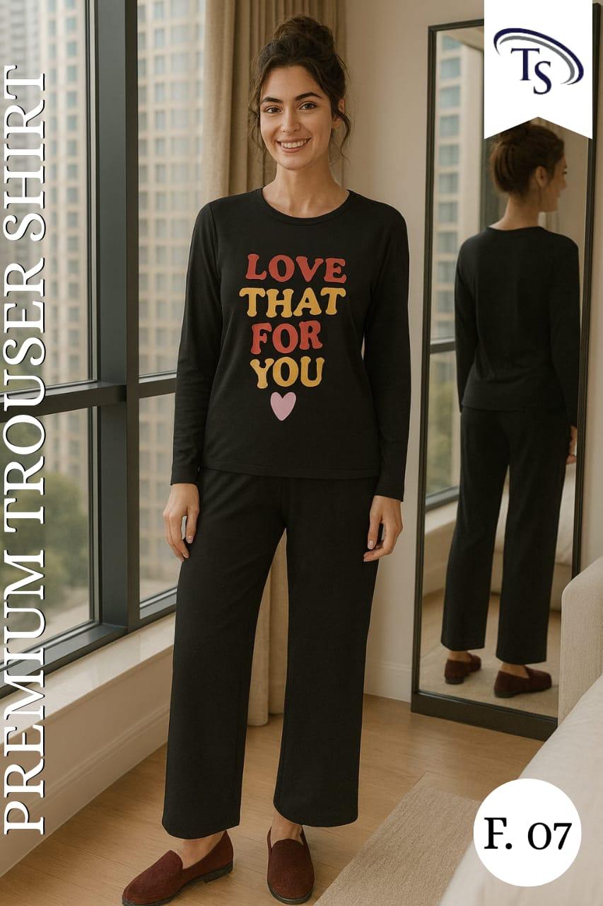 Premium Cotton Jersey Longshirt Trouser Set