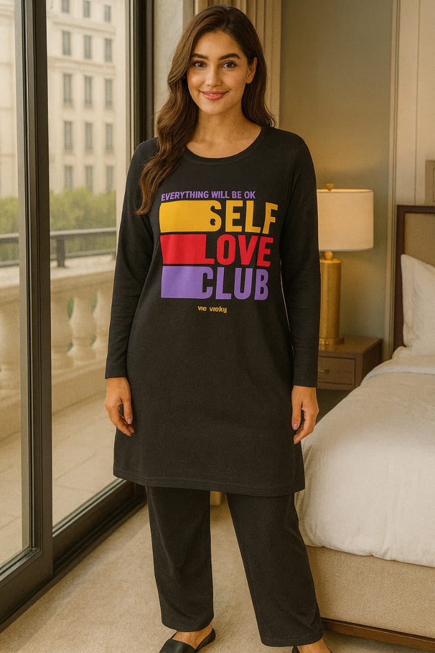 Self Love Club – Premium Long Shirt Trouser Set