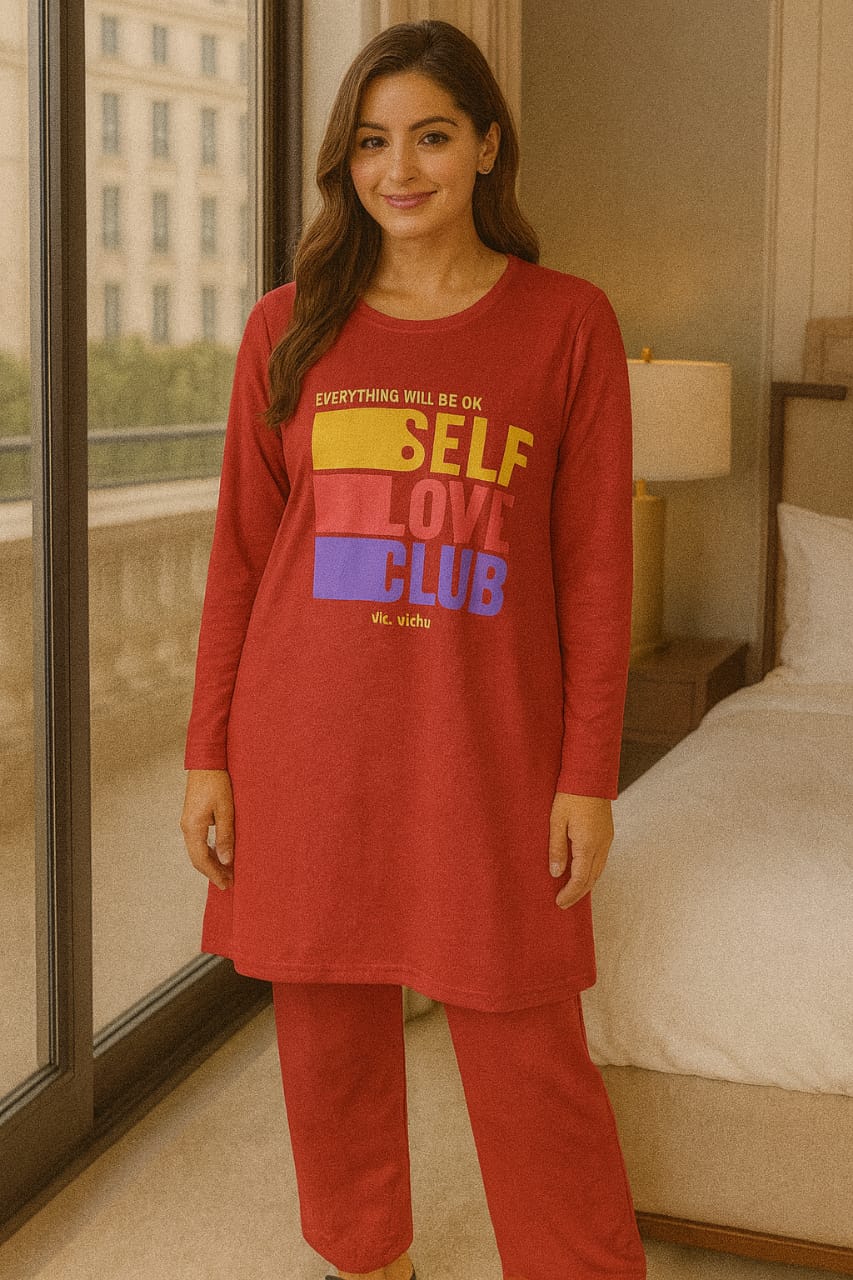 Self Love Club – Premium Long Shirt Trouser Set