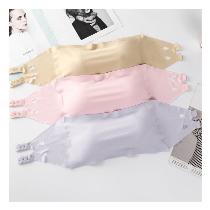 Ladies Thin Padded Soft Nylon Strapless Bra