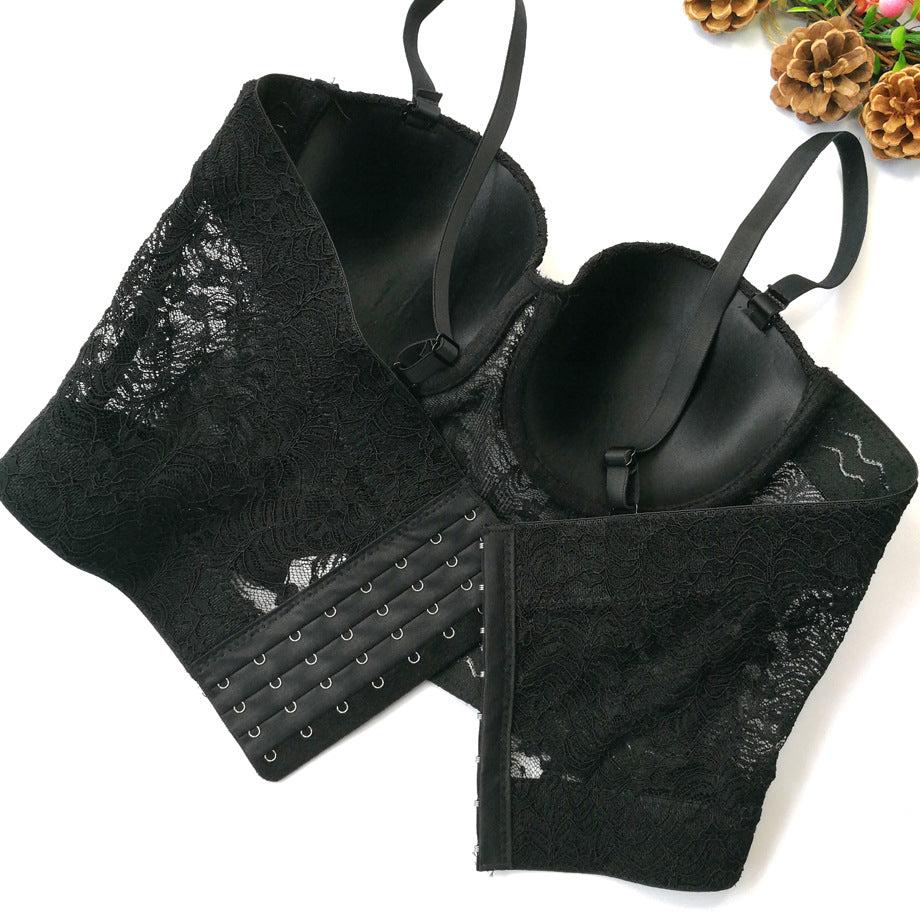 Thin Cups Wired Longlined Lace Bra