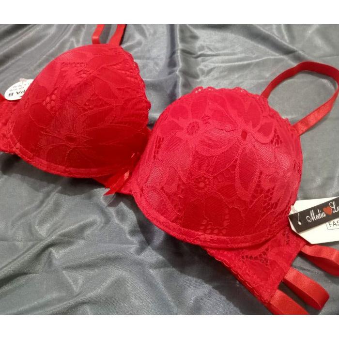 Gorgeous Allure Lace Trim Push-Up Bra