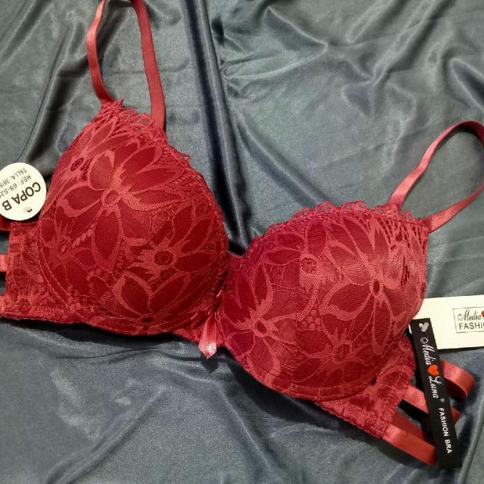 Gorgeous Allure Lace Trim Push-Up Bra
