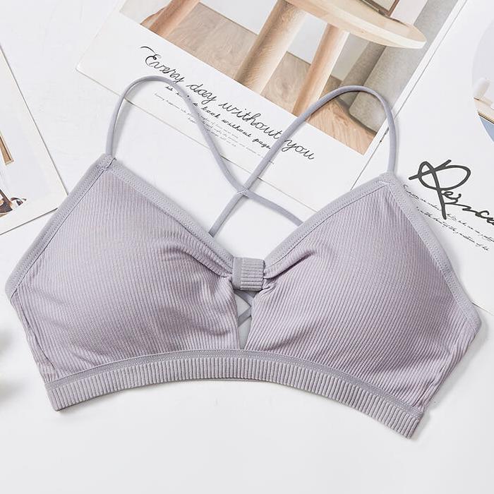 Bow Knot Soft Removable Cups Bra