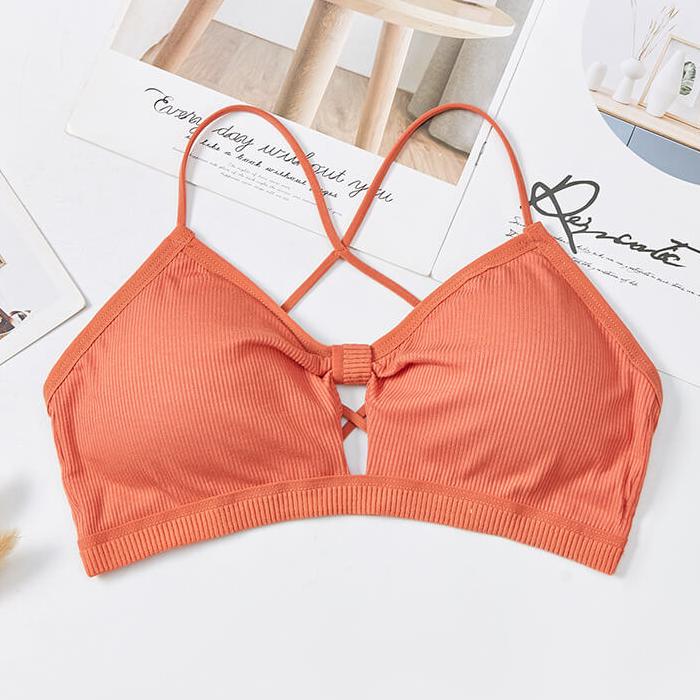 Bow Knot Soft Removable Cups Bra