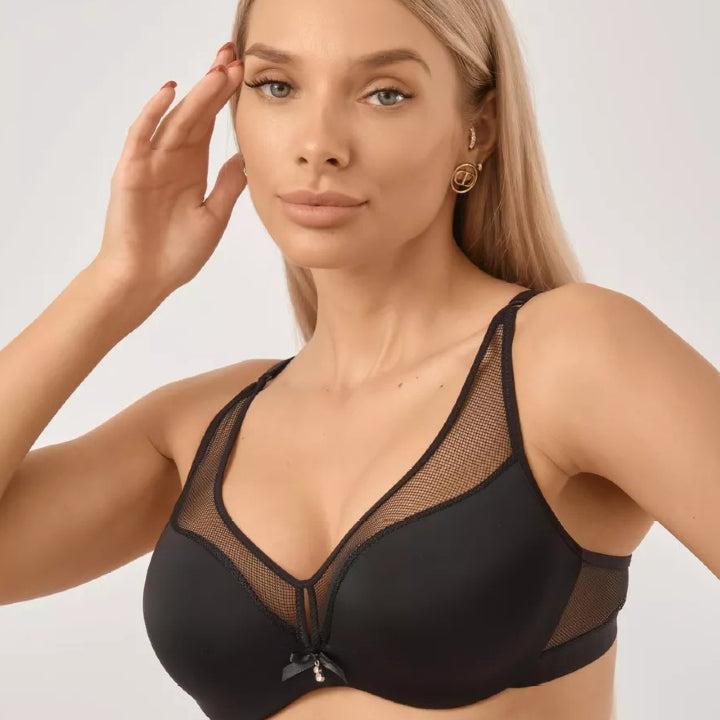 Soft Nylon Thin Padded Wired Bra