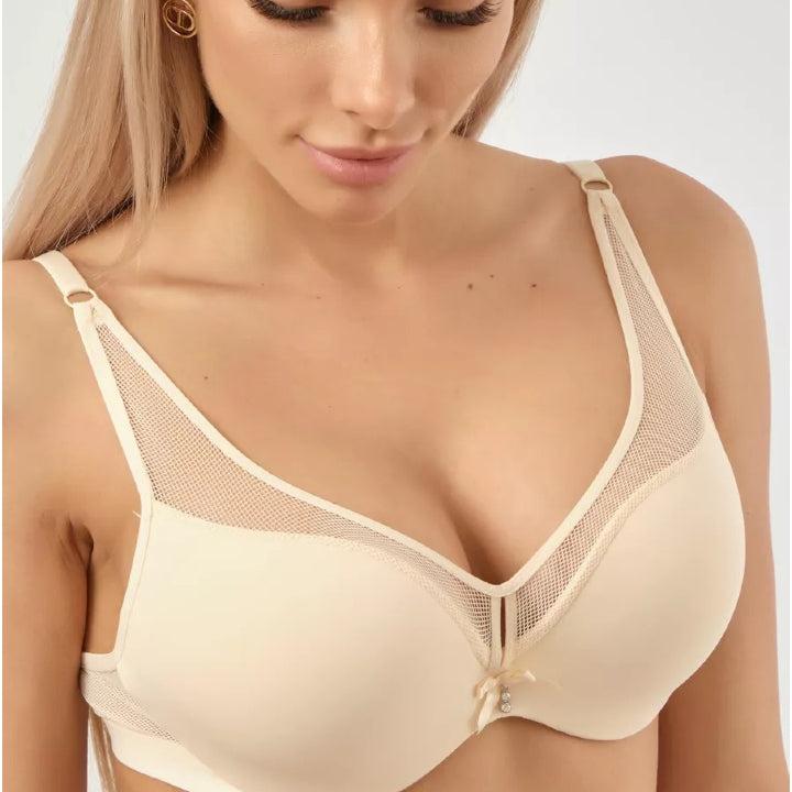 Soft Nylon Thin Padded Wired Bra