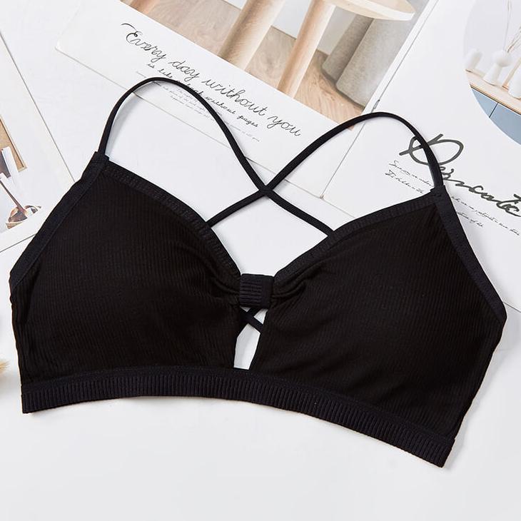 Bow Knot Soft Removable Cups Bra