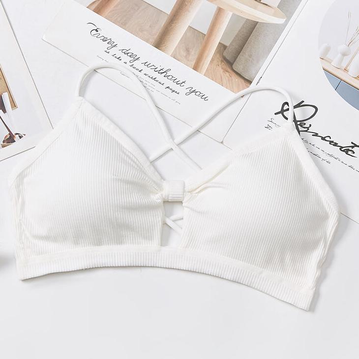 Bow Knot Soft Removable Cups Bra