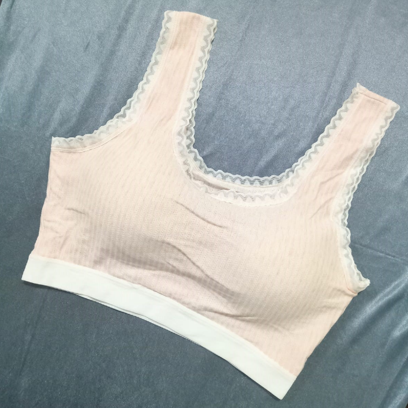 Ladies Wireless Thin Padded Cotton Comfy Bra