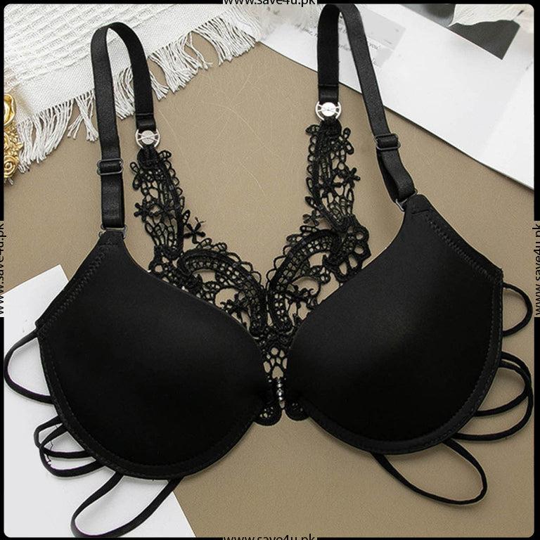 Front Closure Push Up Bra with Underwire