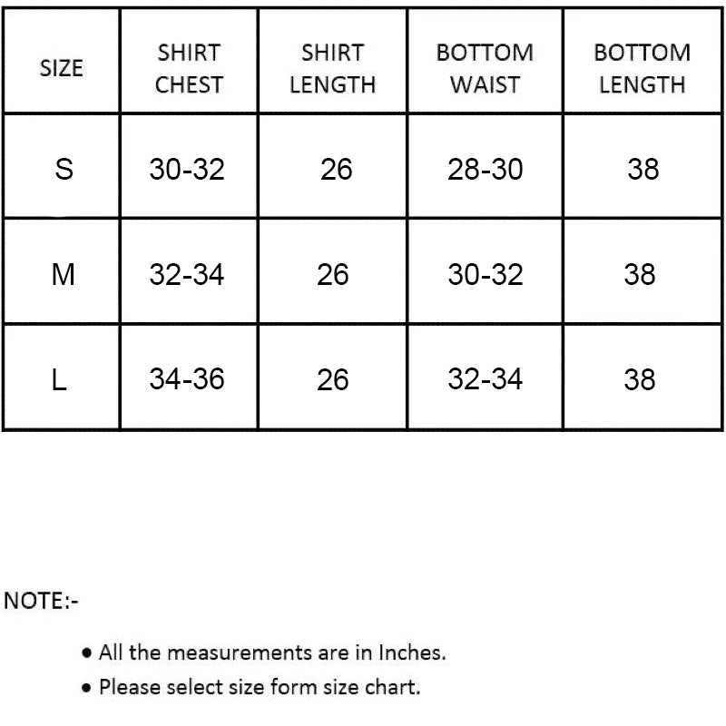 High Waist Girls Summers Lounge Wear